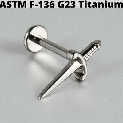 Cercei din cartilaj din titan solid Cz Steaua cu patru colțuri G23 Stud 16G Filet intern Sun Helix Ureche Tragus Piercing Bijuterii