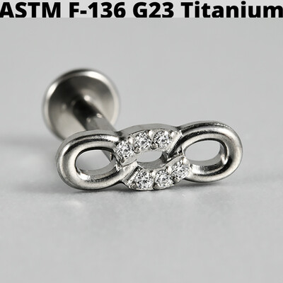 Cercei din cartilaj din titan solid Cz Steaua cu patru colțuri G23 Stud 16G Filet intern Sun Helix Ureche Tragus Piercing Bijuterii