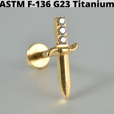 Cercei din cartilaj din titan solid Cz Steaua cu patru colțuri G23 Stud 16G Filet intern Sun Helix Ureche Tragus Piercing Bijuterii