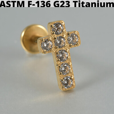 Cercei din cartilaj din titan solid Cz Steaua cu patru colțuri G23 Stud 16G Filet intern Sun Helix Ureche Tragus Piercing Bijuterii