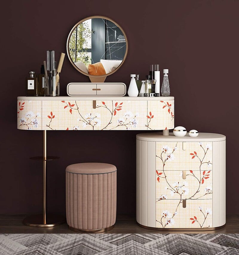 Plum Blossom Peel and Stick tapéta bézs öntapadós tapéta eltávolítható modern textúrájú tapéta vízálló vinil fólia