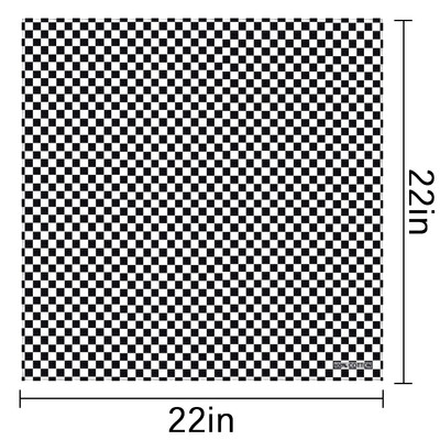Sakktábla Versenyzászló Bandanas Férfi Női Versenyparti Arcvédő Maszk Pamut kockás Kockás fejpánt Nyak Sál Napvédő Pajzs