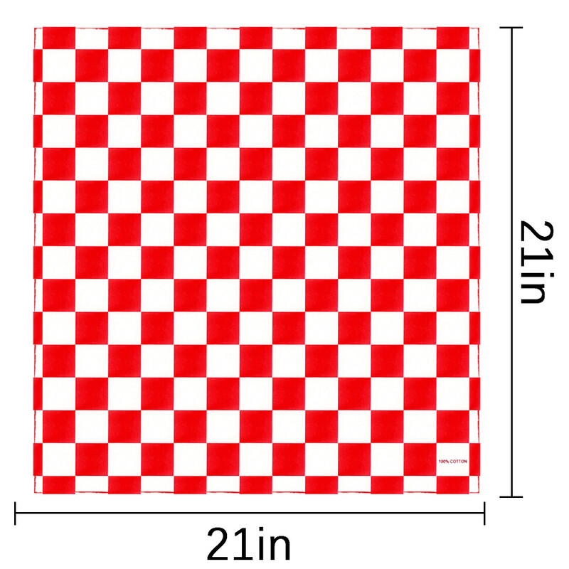 Sakktábla Versenyzászló Bandanas Férfi Női Versenyparti Arcvédő Maszk Pamut kockás Kockás fejpánt Nyak Sál Napvédő Pajzs