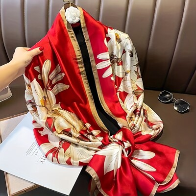 2024 Új luxusmárka selyem sál női állatmintás hangtompító kendők pakolások sálak hidzsáb Bufanda foulard női bandana 180*90 cm