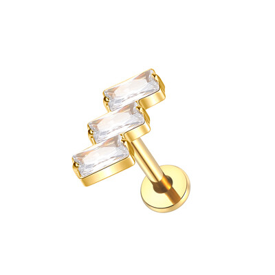 1 buc. Cercei tip titan G23 pentru cartilajul urechii Helix Daith Piercing Tragus pentru femei cu fir intern Labret Piercing inel pentru buze 16G