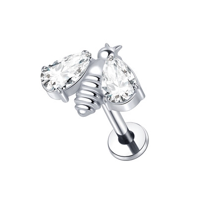 1 buc. Cercei tip titan G23 pentru cartilajul urechii Helix Daith Piercing Tragus pentru femei cu fir intern Labret Piercing inel pentru buze 16G