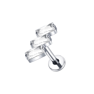 1 buc. Cercei tip titan G23 pentru cartilajul urechii Helix Daith Piercing Tragus pentru femei cu fir intern Labret Piercing inel pentru buze 16G