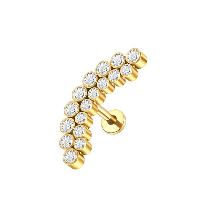 1 buc. Cercei tip titan G23 pentru cartilajul urechii Helix Daith Piercing Tragus pentru femei cu fir intern Labret Piercing inel pentru buze 16G