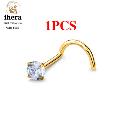 1/10 ks ASTM F136 G23 titánové piercing do nosa 20G v tvare L 2-3 mm zirkónové piercingové krúžky do tela