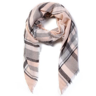 2024. Najnoviji dizajnerski šalovi Ženski luksuzni karirani šalovi Šalovi Brand Pleteni Bufandas od kašmira Invierno Mujer Fashion Bandana Wrap