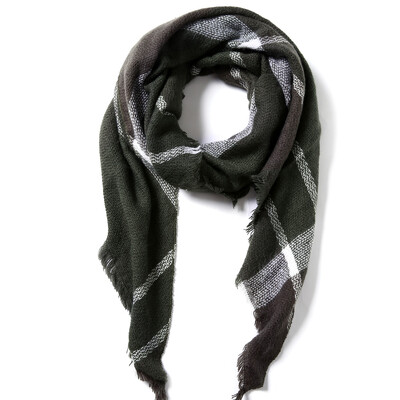 2024. Najnoviji dizajnerski šalovi Ženski luksuzni karirani šalovi Šalovi Brand Pleteni Bufandas od kašmira Invierno Mujer Fashion Bandana Wrap