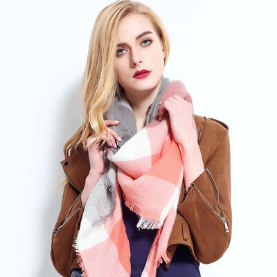 2024. Najnoviji dizajnerski šalovi Ženski luksuzni karirani šalovi Šalovi Brand Pleteni Bufandas od kašmira Invierno Mujer Fashion Bandana Wrap