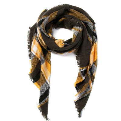 2024. Najnoviji dizajnerski šalovi Ženski luksuzni karirani šalovi Šalovi Brand Pleteni Bufandas od kašmira Invierno Mujer Fashion Bandana Wrap