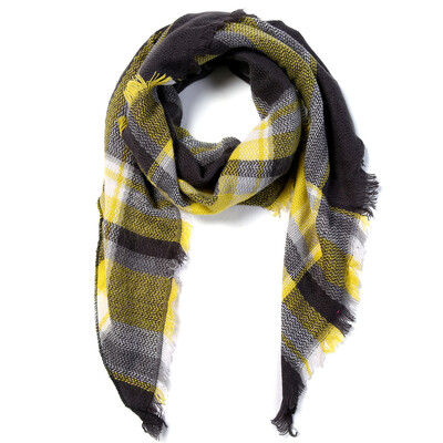 2024. Najnoviji dizajnerski šalovi Ženski luksuzni karirani šalovi Šalovi Brand Pleteni Bufandas od kašmira Invierno Mujer Fashion Bandana Wrap