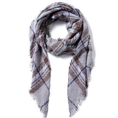 2024. Najnoviji dizajnerski šalovi Ženski luksuzni karirani šalovi Šalovi Brand Pleteni Bufandas od kašmira Invierno Mujer Fashion Bandana Wrap