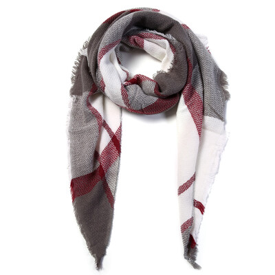 2024. Najnoviji dizajnerski šalovi Ženski luksuzni karirani šalovi Šalovi Brand Pleteni Bufandas od kašmira Invierno Mujer Fashion Bandana Wrap