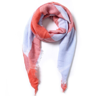 2024. Najnoviji dizajnerski šalovi Ženski luksuzni karirani šalovi Šalovi Brand Pleteni Bufandas od kašmira Invierno Mujer Fashion Bandana Wrap