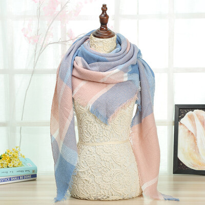 2024. Najnoviji dizajnerski šalovi Ženski luksuzni karirani šalovi Šalovi Brand Pleteni Bufandas od kašmira Invierno Mujer Fashion Bandana Wrap