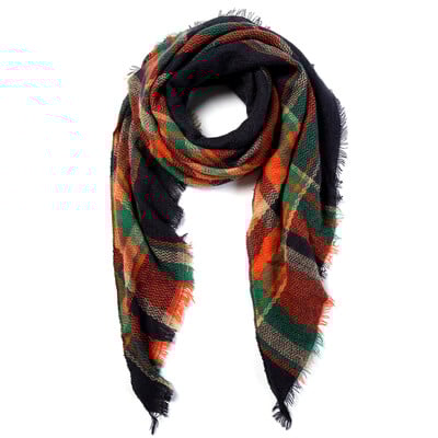 2024. Najnoviji dizajnerski šalovi Ženski luksuzni karirani šalovi Šalovi Brand Pleteni Bufandas od kašmira Invierno Mujer Fashion Bandana Wrap