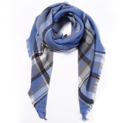 2024. Najnoviji dizajnerski šalovi Ženski luksuzni karirani šalovi Šalovi Brand Pleteni Bufandas od kašmira Invierno Mujer Fashion Bandana Wrap