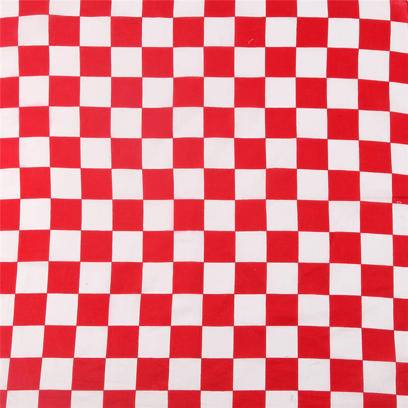 FOXMOTHER Nova traka za kosu Marama za zapešće Četvrtasti šalovi Print rupčić Crno-bijela karirana karirana bandana Pokrivala za glavu Muška Ženska