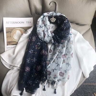 36 σχέδια Floral print Voile Φούντα σάλι βισκόζης Κασκόλ Μαλακό λεπτό περιτύλιγμα Pashmina Headband Bufandas Muslim Hijab Sjaal 180*90cm