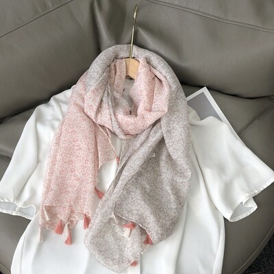 36 σχέδια Floral print Voile Φούντα σάλι βισκόζης Κασκόλ Μαλακό λεπτό περιτύλιγμα Pashmina Headband Bufandas Muslim Hijab Sjaal 180*90cm