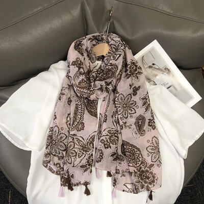 36 σχέδια Floral print Voile Φούντα σάλι βισκόζης Κασκόλ Μαλακό λεπτό περιτύλιγμα Pashmina Headband Bufandas Muslim Hijab Sjaal 180*90cm