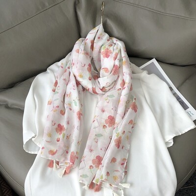 36 σχέδια Floral print Voile Φούντα σάλι βισκόζης Κασκόλ Μαλακό λεπτό περιτύλιγμα Pashmina Headband Bufandas Muslim Hijab Sjaal 180*90cm