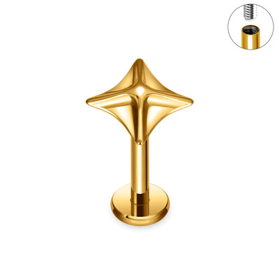 G23 Titanium Labret Lip Nazal Nail Stud cercei pentru femei ASTM F136 Piercing Body Jewelr 16G Cercei Tragus Cartilage