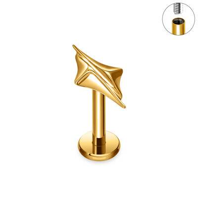 G23 Titanium Labret Lip Nazal Nail Stud cercei pentru femei ASTM F136 Piercing Body Jewelr 16G Cercei Tragus Cartilage