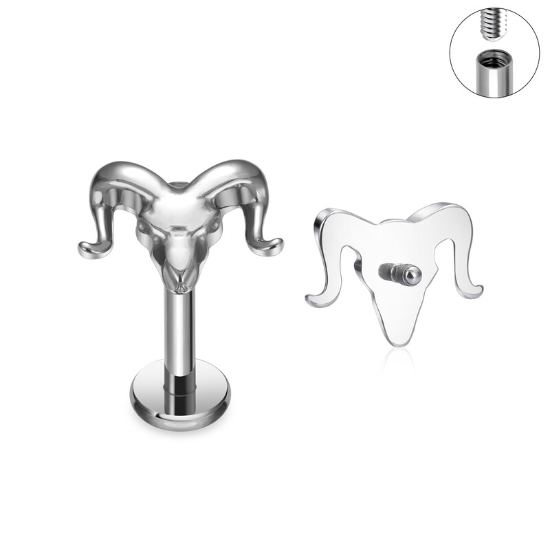 G23 Titanium Labret Lip Nazal Nail Stud cercei pentru femei ASTM F136 Piercing Body Jewelr 16G Cercei Tragus Cartilage