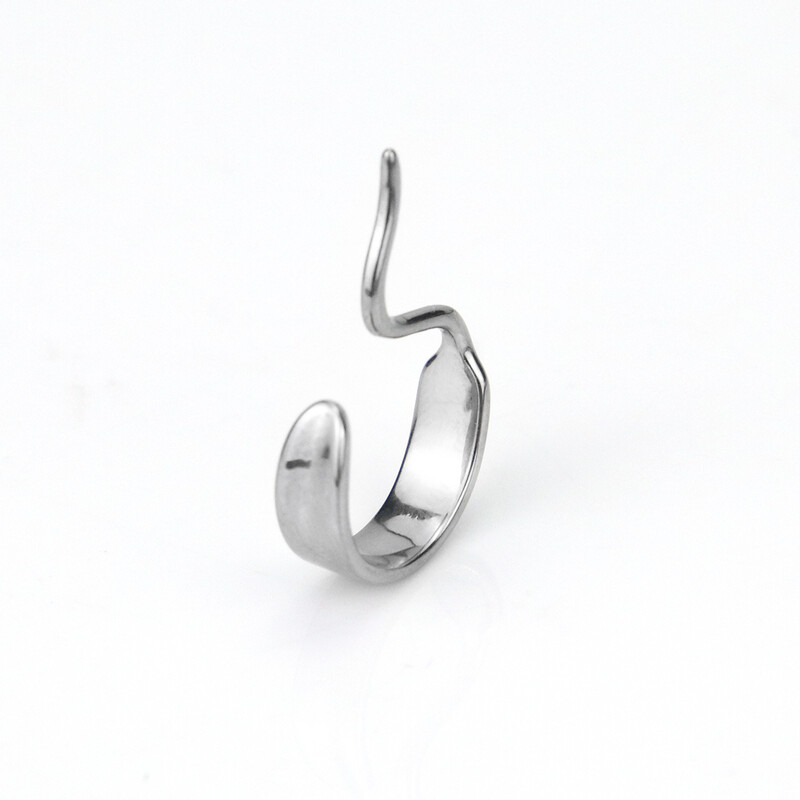 F136 Inel pentru buze din titan Inel pentru buză fără orificii Inel pentru buza inferioară unic Bijuterii pentru piercing pentru corp