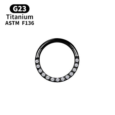 G23 titán áttört orrgyűrű testékszer CZ karika fülbevaló nőknek orrsövény porcpánt ajakgyűrű