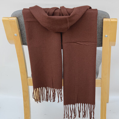 Eșarfă îngroșată de iarnă, carouri, cașmir, asortarea culorii, șal pentru femei, stil coreean, eșarfă versatilă cu vopsea cravată