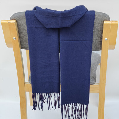 Eșarfă îngroșată de iarnă, carouri, cașmir, asortarea culorii, șal pentru femei, stil coreean, eșarfă versatilă cu vopsea cravată