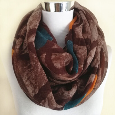 Νέα μόδα Γεωμετρική στάμπα Viscose Shawl γυναικεία εσάρπα άπειρο Lady print Μαλακό σιγαστήρα Hijab Sjaal Foulards Μουσουλμανικά κασκόλ Snood