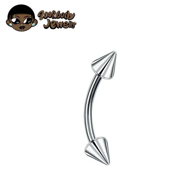 F136 Titanium Classic szemöldök piercing berakásos opál cirkon 16G belső cérna Banán ívelt ajak köldök piercing piercing ékszer