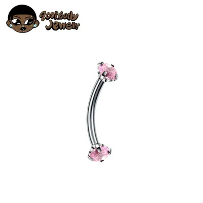 F136 Titanium Classic szemöldök piercing berakásos opál cirkon 16G belső cérna Banán ívelt ajak köldök piercing piercing ékszer