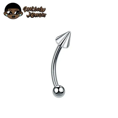 F136 Titanium Classic szemöldök piercing berakásos opál cirkon 16G belső cérna Banán ívelt ajak köldök piercing piercing ékszer