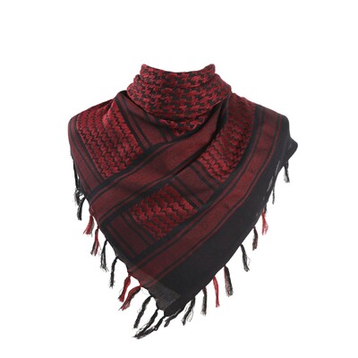 Taktická arabská šatka Keffiyeh Shemagh, bavlnená zimná šatka, ohrievač krku, vetruodolná turistická kempingová šatka pre mužov a ženy