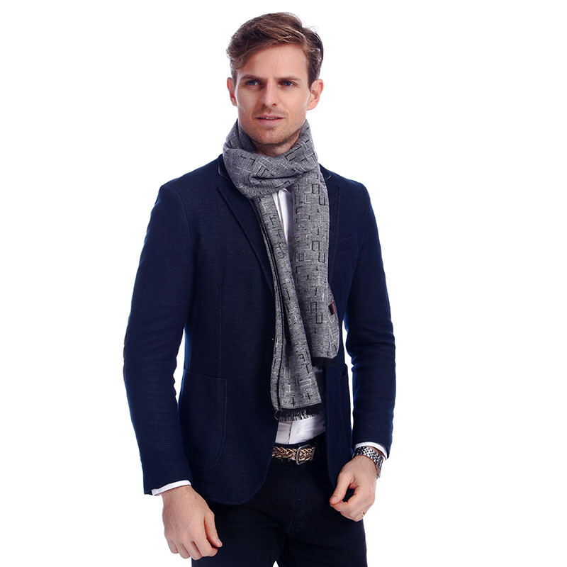 Mados dizaineris Laisvalaikio Šalikai Žieminiai Vyriški Kašmyro Šalikas Prabangus Gamintojas Kaklo skarelė Vyriška ilga skara Lauke Šilta Vilna Apvynioja Vyras