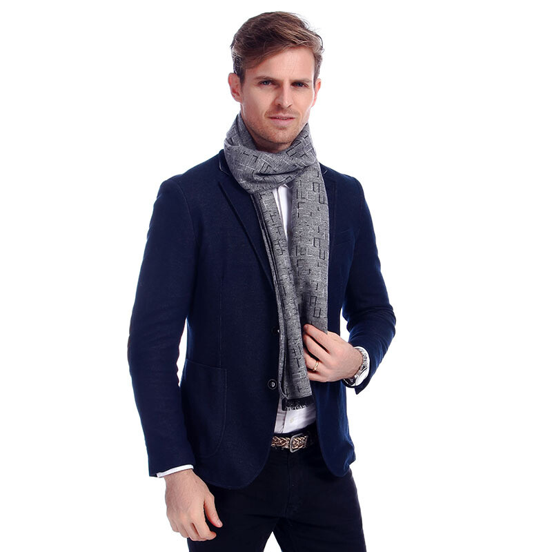 Mados dizaineris Laisvalaikio Šalikai Žieminiai Vyriški Kašmyro Šalikas Prabangus Gamintojas Kaklo skarelė Vyriška ilga skara Lauke Šilta Vilna Apvynioja Vyras