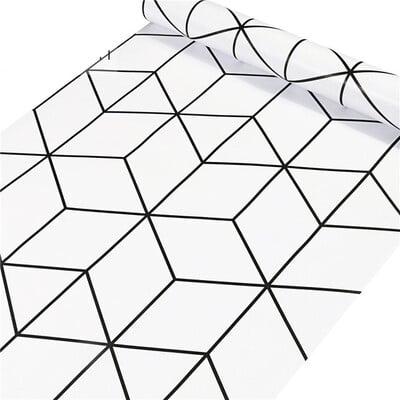 Tapeta so zlatými pruhmi, dekorácia domu, samolepiaca tapeta, renovácia nábytku, vodeodolná, geometrická samolepka