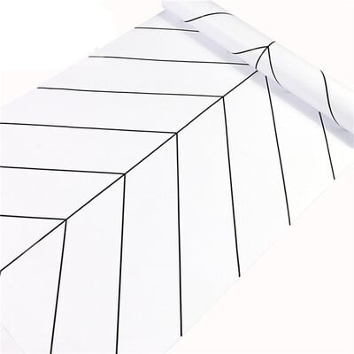Tapeta so zlatými pruhmi, dekorácia domu, samolepiaca tapeta, renovácia nábytku, vodeodolná, geometrická samolepka
