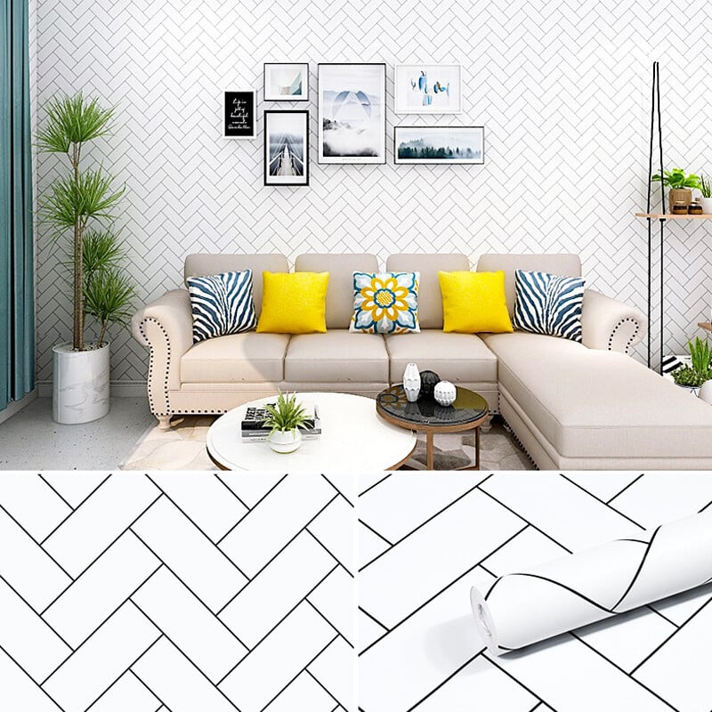 Tapeta so zlatými pruhmi, dekorácia domu, samolepiaca tapeta, renovácia nábytku, vodeodolná, geometrická samolepka