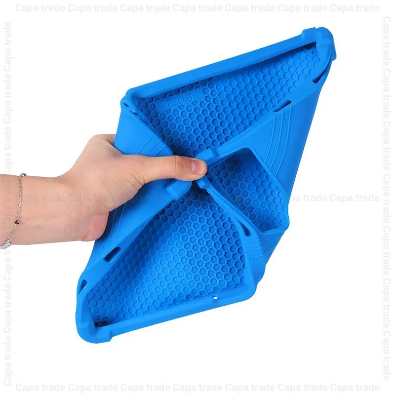 Husă din silicon moale Cornors cu suport pentru Ulefone Tab A11 Pro Husă 11" Tablet PC Funda de protecție rezistentă la șocuri 4 Groasă