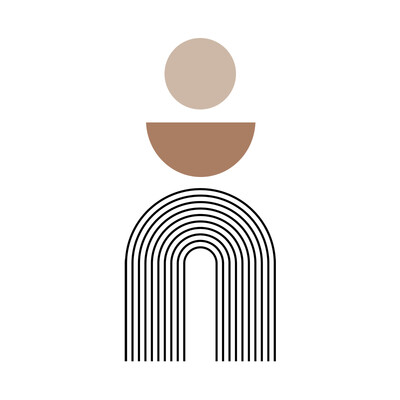 Autocolant de perete din vinil geometric cu frunze de curcubeu Boho, detașabil, autocolant de perete, detașabil, pentru copii, cameră de joacă pentru copii