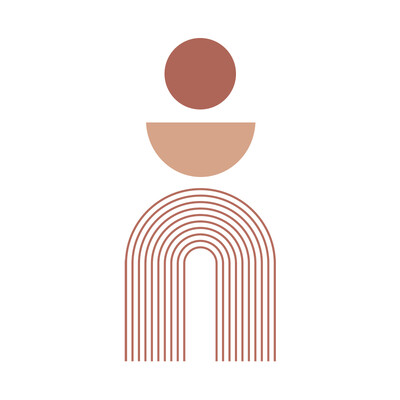 Autocolant de perete din vinil geometric cu frunze de curcubeu Boho, detașabil, autocolant de perete, detașabil, pentru copii, cameră de joacă pentru copii