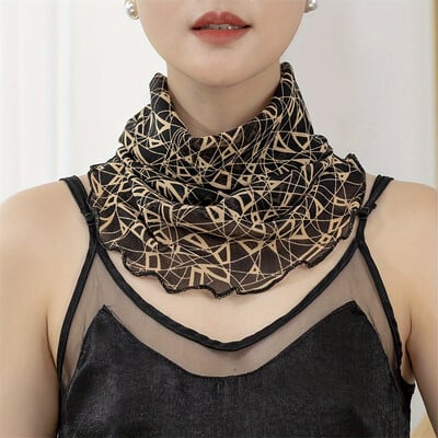 Túrázás Női Arc Sálak Horgász Nyak Sál Férfi Háromszög alakú Sál Arc Takaró Fátyol Jég Selyem Maszk 2024